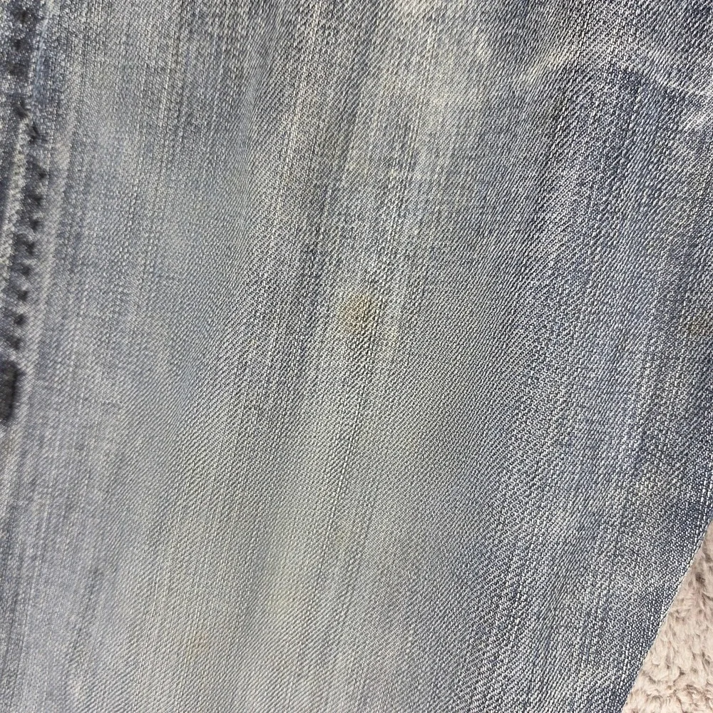 Vintage Levis Blue Star Jeans Mens Blue Buckle Back Honeycomb Zip Fly Fits 32x30